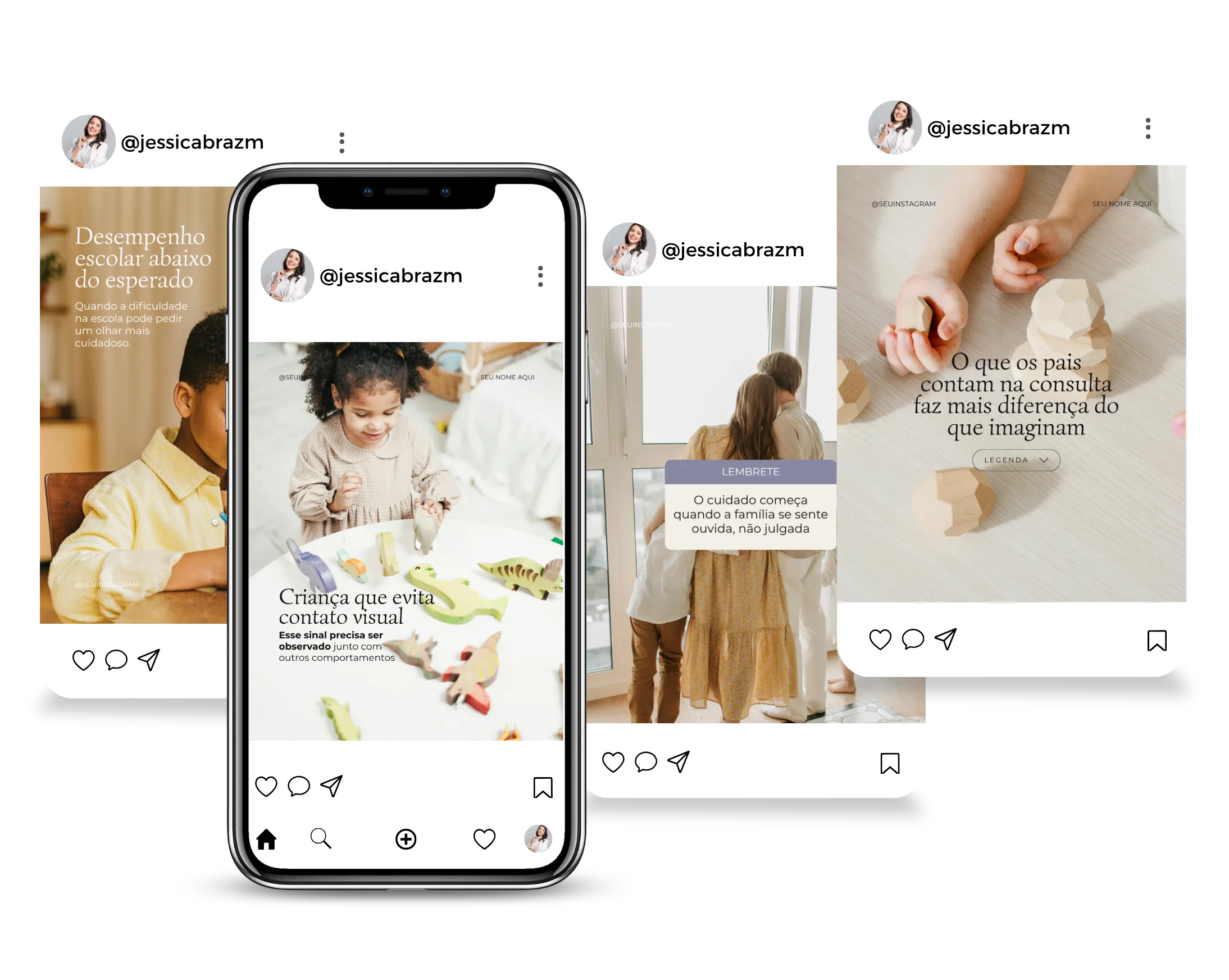 Kit de posts para neuropediatria