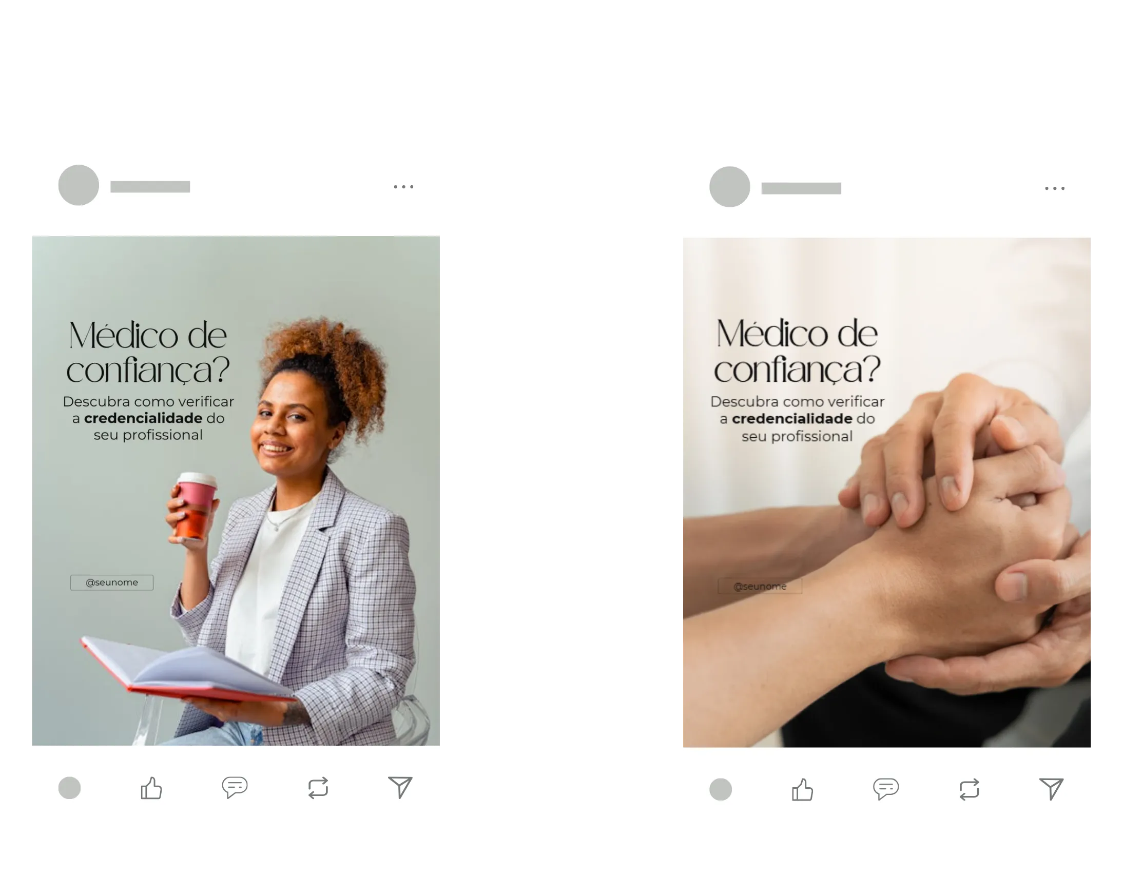 Kit de Conteúdos para Psiquiatra editável no Canva